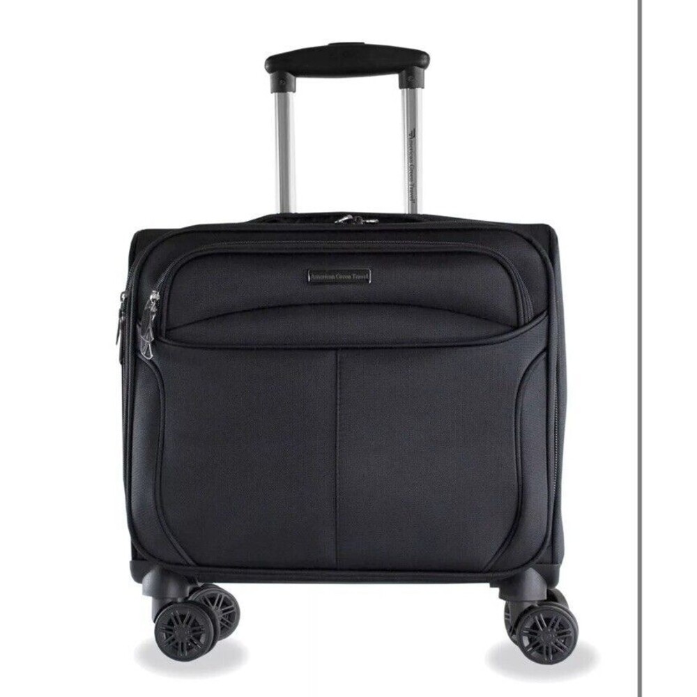 American Green Travel 17” Carry-On Spinner Laptop Briefcase Underseater Luggage